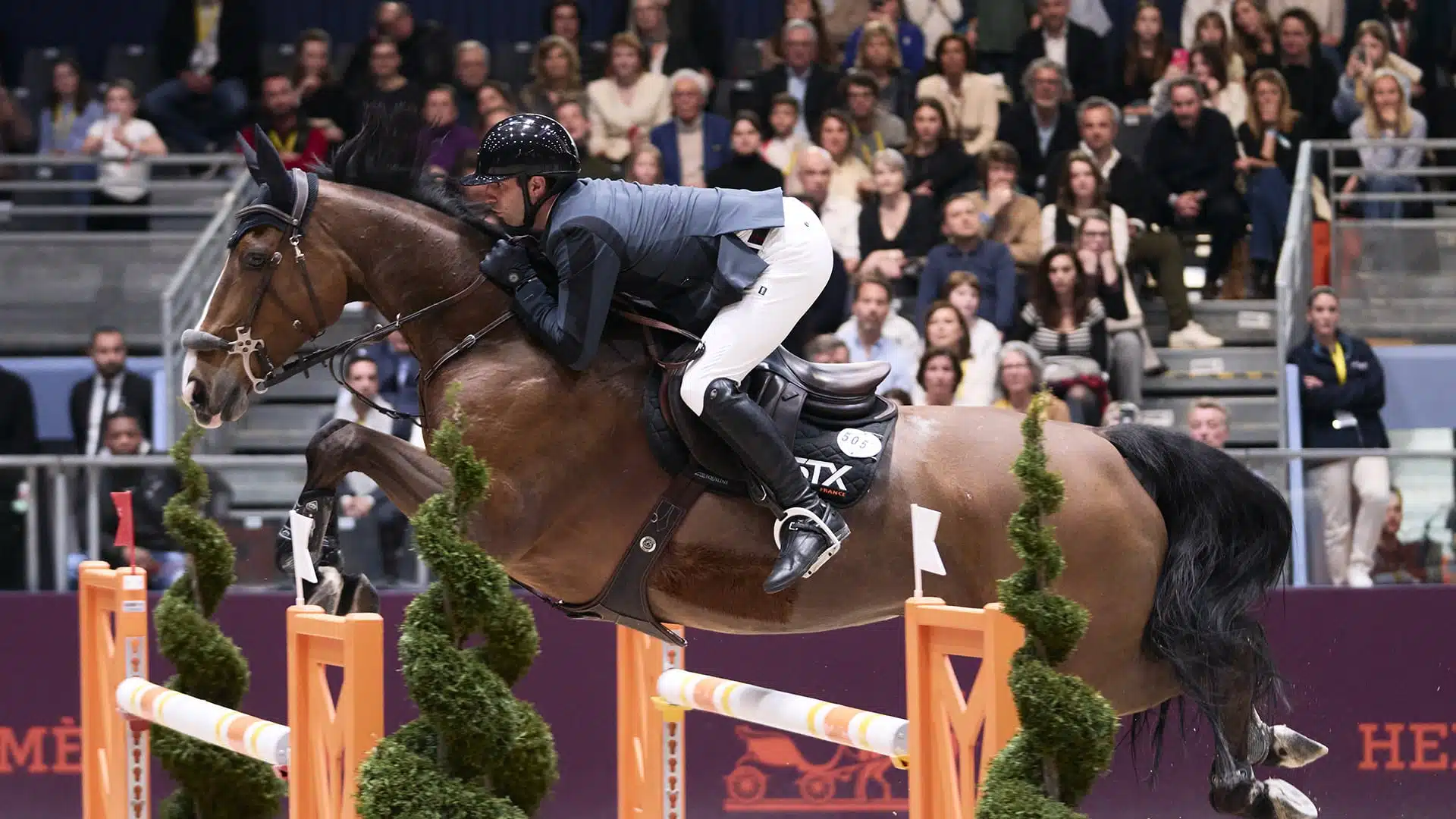 N°1 - Julien Anquetin - Blood Diamond du Pont - Grand Prix Hermès CSI 5* Jessica Rodrigues @ Hermès 2024