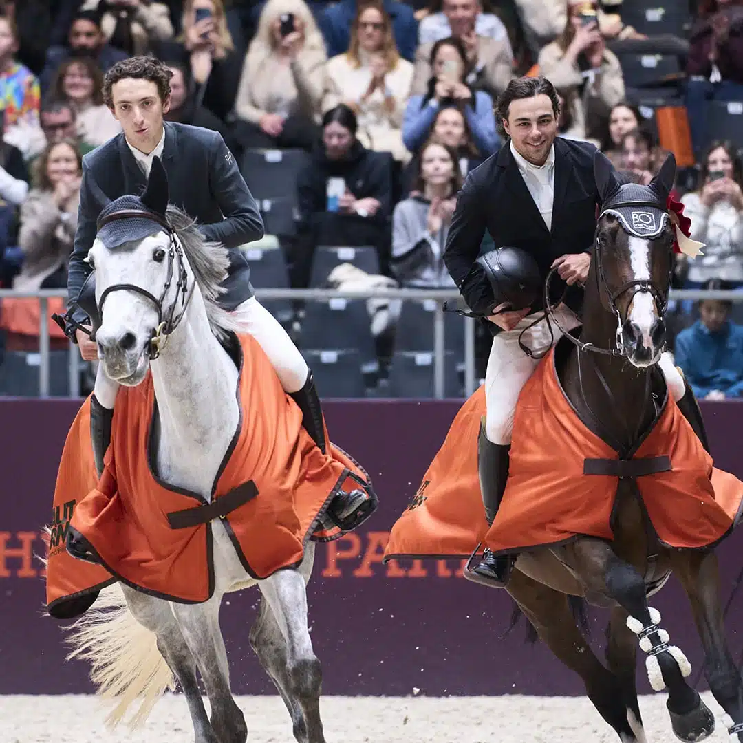 Équipe gagnante - William Ligier de La Prade & Jules Orsolini - Les Talents Hermès CSIU25-A Jessica Rodrigues @ Hermès 2024
